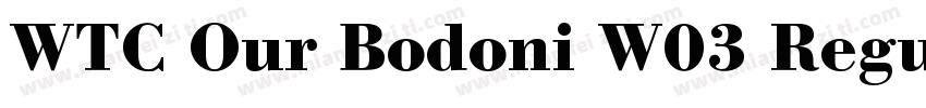WTC Our Bodoni W03 Regular字体转换